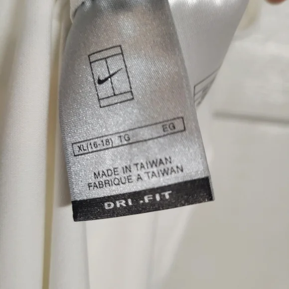 Nike dri fit white mini spaghetti straps fitted summer dress sz Xl 16/18 - Picture 4 of 11